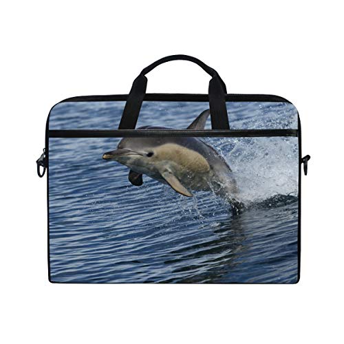 LUNLUMO Jumping Dolphin Pattern 15 Zoll Laptop und Tablet Tasche Durable Tablet Sleeve for Business/College/Women/Men