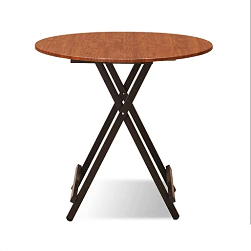 ZQJYMXM Kleiner Tisch, Picknicktisch und Stühle, Kleiner Tisch, tragbarer Tisch, Konferenztisch, klappbar, für Büro und Außenbereich, rund (Farbe: Schwarz) ziyu