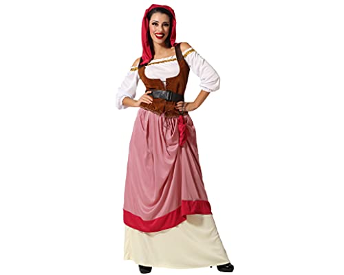 Atosa 12326 - Kostüm Mittelalterliche Magd, Erwachsene, Größe 46