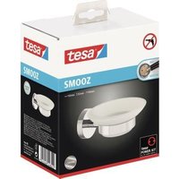 TESA Smooz Seifenhalter Silber - Weiß (40324-00000-00)