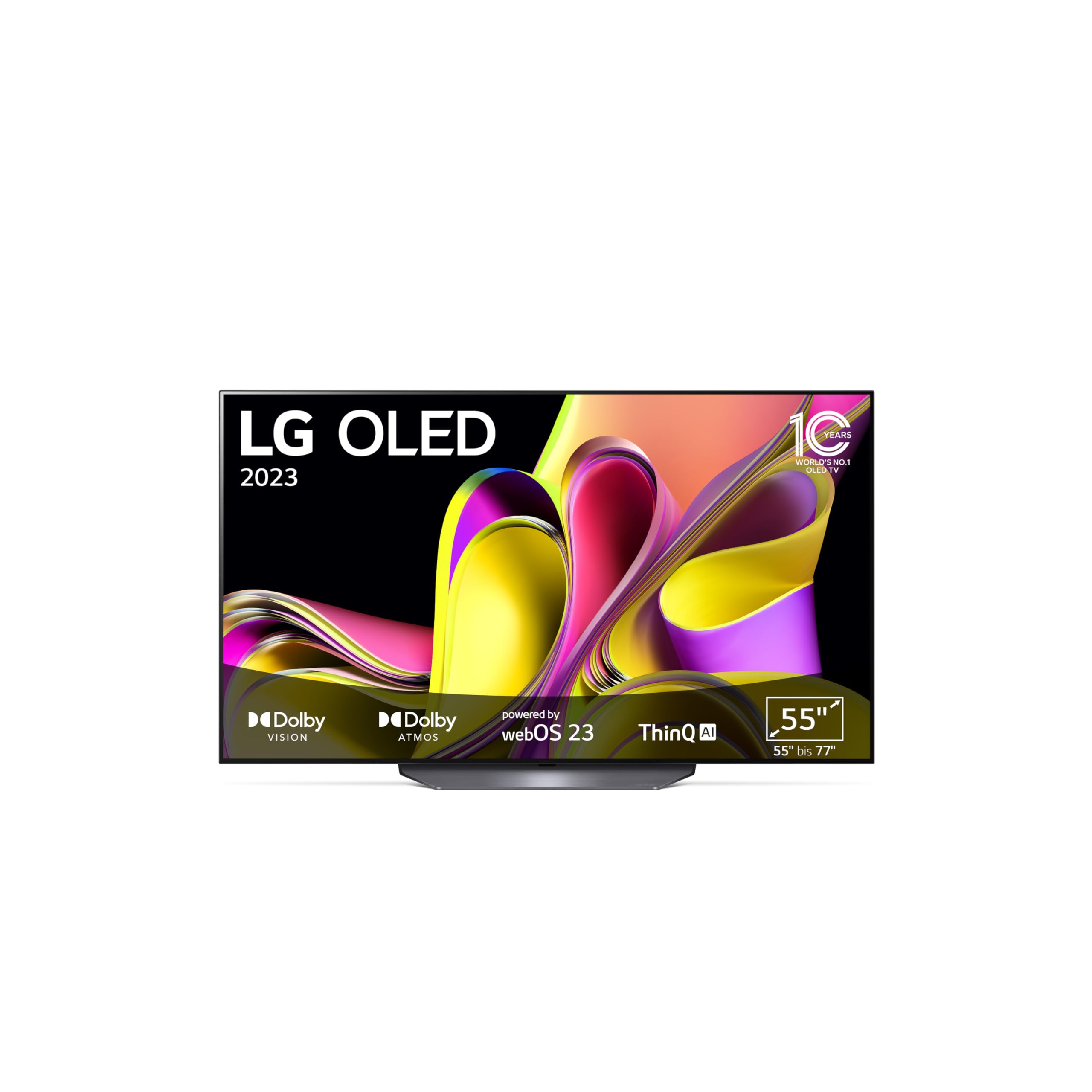 LG OLED55B39LA TV 139 cm (55 Zoll) OLED Fernseher (Dolby Atmos, Filmmaker Mode, 120 Hz) [Modelljahr 2023]