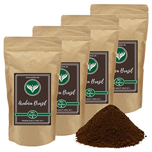Azafran Kaffeebohnen gemahlen / Kaffee Pulver 100% Arabica aus Brasilien mild 2kg