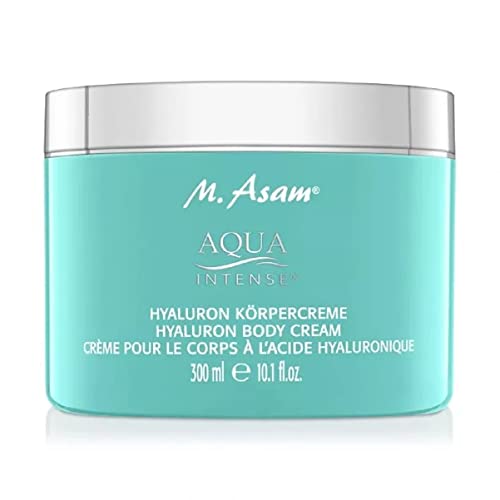 M. Asam Aqua Intense Hyaluron Body Cream (300ml) - Parfümfreie Feuchtigkeitscreme geeignet für sensible und empfindliche Haut, Gesichtscreme für ein glattes, pralles Hautbild …