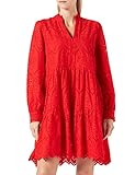 YAS Damen Yasholi Dress S. Noos Kleid, Fiery Red, XS EU