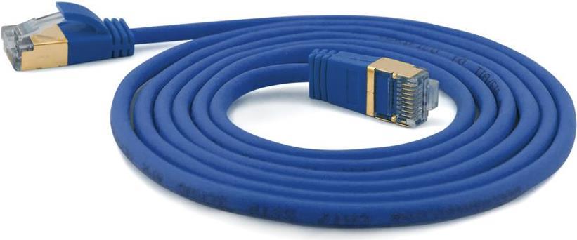 Wantec Extra dünnesCat.7 Rohkabel SSTP Patchkabel - 7 m -Cat.7 Rohkabel - S/FTP (S-STP) - RJ-45 - RJ-45 - Blau (7136)