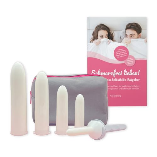 Amielle® Comfort Vaginal Dilator Set - Inkl. Vaginismus Buch: Schmerzfrei lieben! (Bundle)