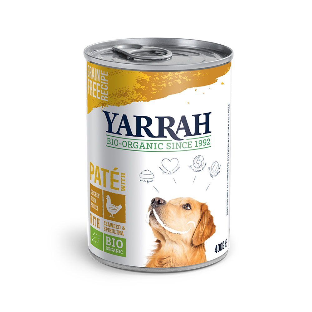 Yarrah Bio Hundefutter Vega, Getreidefrei mit Cranberries 380 g, 12er Pack (12 x 380 g)