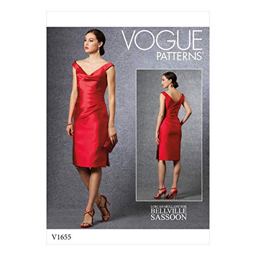 Vogue Patterns-V1655A5-MISSES-SPECIAL Anlass, Papier, verschiedene Farben, 6-8-10-12-14