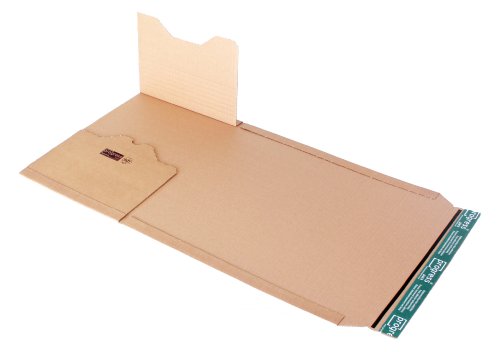 progressPACK Universal-Versandverpackung Premium PP B02.12 aus Wellpappe, DIN C4, 328 x 255 x bis 80 mm, 20-er Pack, braun