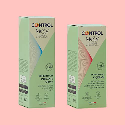 Control Me&V Intimate Mix Box bestehend aus Intimo-Spray und Feuchtigkeitscreme - 100% Made in Italy