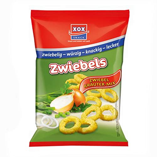 XOX Zwiebels 30 Packungen Mais Snack mit Zwiebelgeschmack 900g