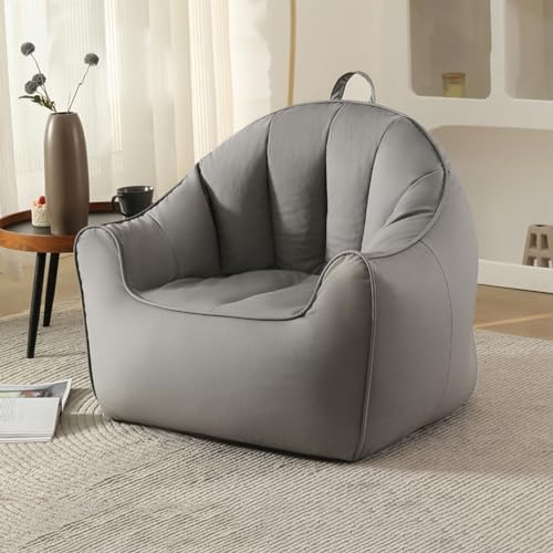 DTLEO Aufbewahrungs-Sitzsack (ohne Füllung), Sitzkissen Sofa Beanbag Lazy Lounger für Erwachsene Beanbag Kissen Indoor & Outdoor,Grau