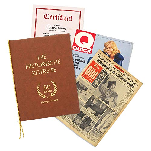 Originalzeitung von Ihrem Wunschdatum als Geschenkidee zum Vatertag mit Ihrer Personalisierung - historische Zeitung inkl. Mappe & Zertifikat