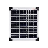 Enjoysolar Poly 10W 12V Polykristallines Solarpanel Solarmodul Photovoltaikmodul ideal für Wohnmobil, Gartenhäuse, Boot