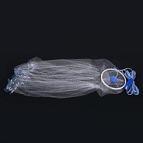 Angeln Wurfnetz Angelnetz Nylon Gaze Netz mit 2m / 6,5Füße Handschlaufe und Ring