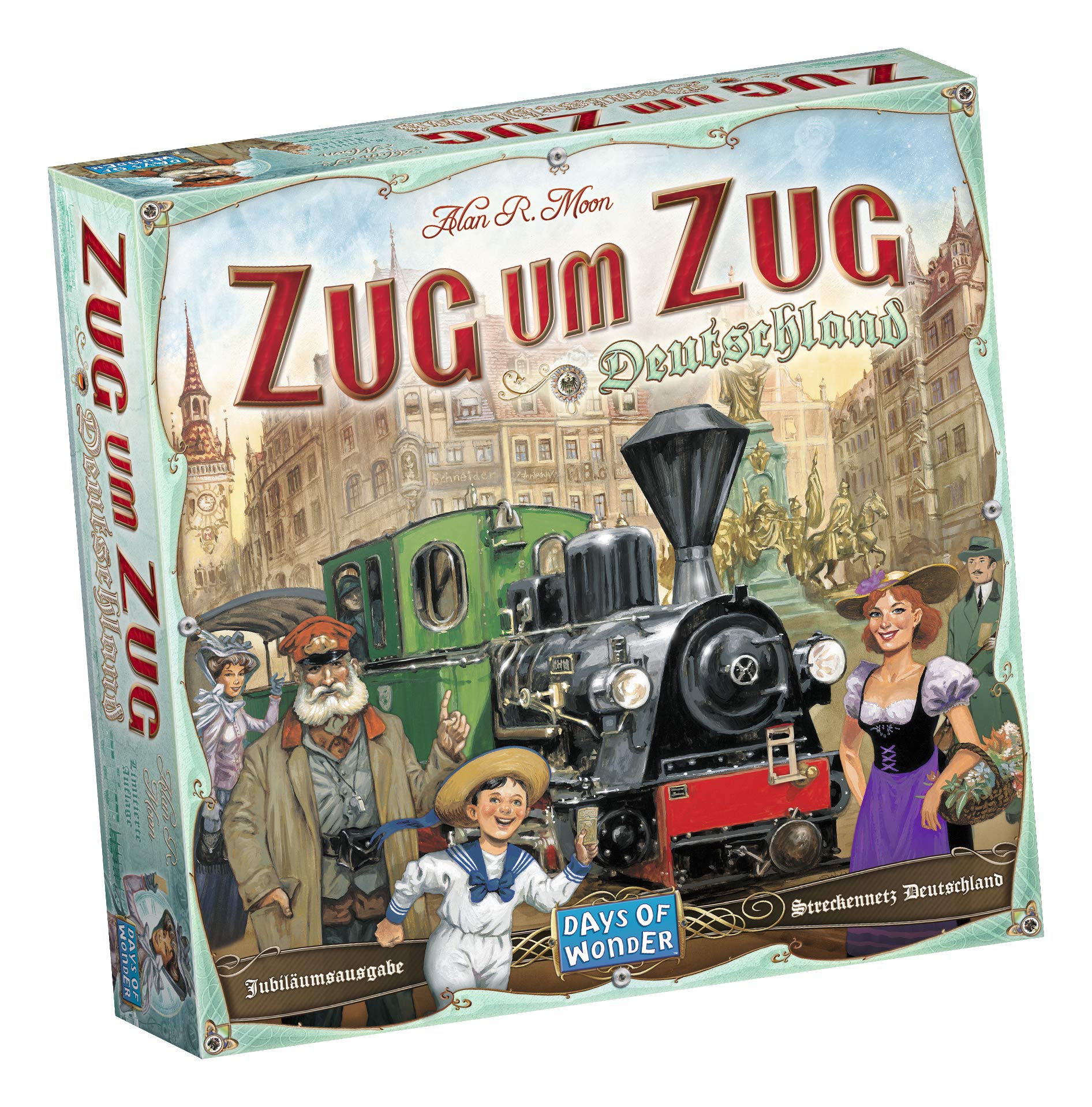 Days of Wonder | Zug um Zug – Deutschland | Grundspiel | Familienspiel | Brettspiel | 2-5 Spieler | Ab 8+ Jahren | 45+ Minuten | Deutsch