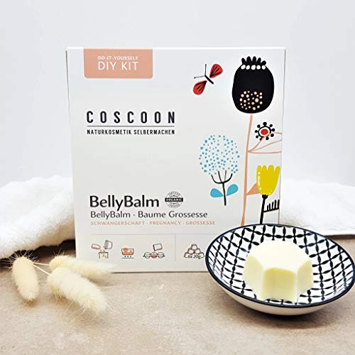 COSCOON BellyBalm DIY-Kit für Schwangerschaft Cremesteine für Bauch zum Selbermachen