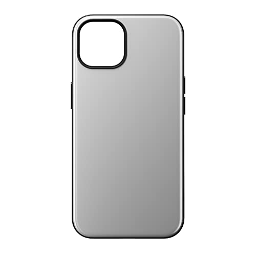 NOMAD Sport Case für iPhone 13 | Hülle mit MagSafe und TPE-Bumber | NFC integriert für Digitale Visitenkarten | aus Polycarbonat | grau