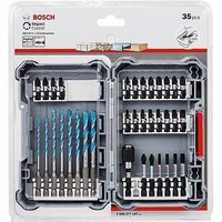 Bosch - Schraubendreher- und Bohrer-Bitsatz - für Mehrzweckanwendungen - Spiralbohrer - 35 Stücke - 6,35 mm - torx, phillips, pozidriv, hex - Länge: 50 mm, 25 mm, 60 mm (2608577147)