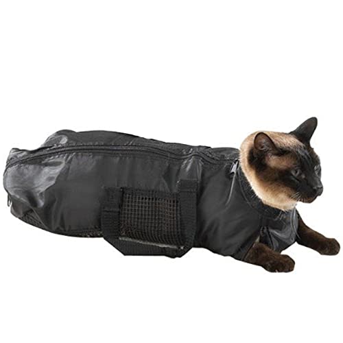 Pet Cat Grooming Bag Cat Carrier Bag Mesh Cat Grooming Bathing Fesseltasche Multifunktionale Katzentasche Carrier für Nagel Trimming Baden Untersuchung
