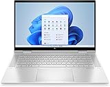 HP ENVY x360 2-in-1 Laptop | 15,6" Multitouch-fähiger IPS QHD-Touchscreen | Intel Core i5-1240P | 16 GB DDR4 RAM | 512 GB SSD | Intel Iris Xe-Grafikkarte | Windows 11 Home | QWERTZ Tastatur | Silber