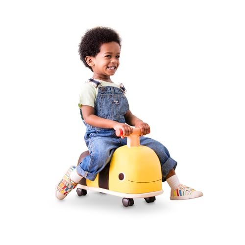 B. toys Rutschauto aus Holz – Rutscher Biene auf Rollen für Kinder und Babys, Kinderfahrzeug, Rutschfahrzeug, Babyrutscher, Spielzeug ab 18 Monaten