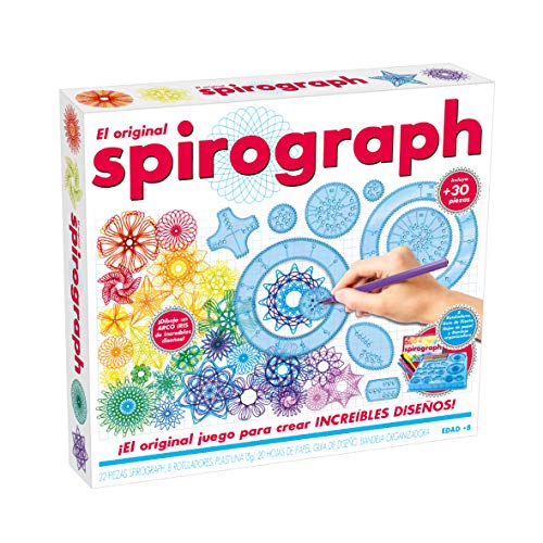 World Brands Spirograph 80979 Original-Zeichen-Set, Malschablonen für Kinder, Mosaik, Zeichnenlernen, Geschenke für Kinder