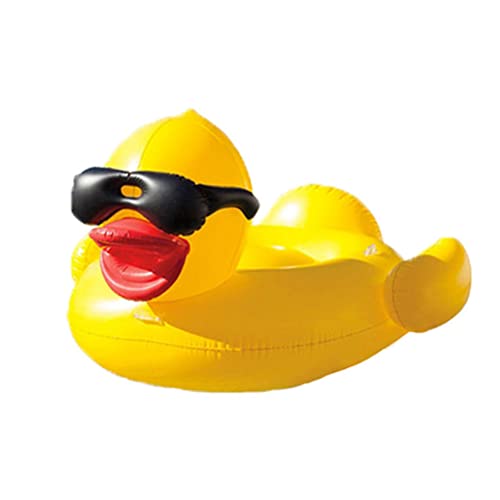 BSTCAR Aufblasbar Gelb Ente Wasserspielzeug Pool Spielzeug für Kinder Erwachsene - 200 x 180 x 110 cm