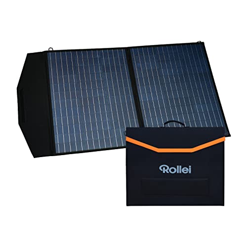Rollei Solar Panel 100, faltbares Solarmodul für die Rollei Power Stations, Solarpanel, Photovoltaik Modul, ideal für Camping, Wohnmobile, Garten oder Balkon