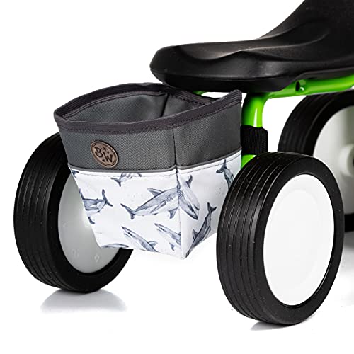 BAMBINIWELT Rahmentasche Tasche kompatibel mit Pukylino Wutsch Fitsch Puky OFFEN für Dreirad Laufrad Rutschfahrzeuge Fahrradtasche (Modell 17)
