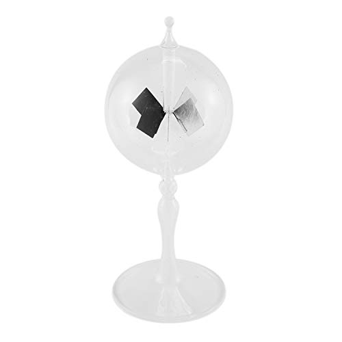 GRARRO 20,5 cm Glas Solarbetriebene Crookes Radiometer LichtmüHle/PäDagogische Lehr Studie Werkzeug/BüRo Dekoration