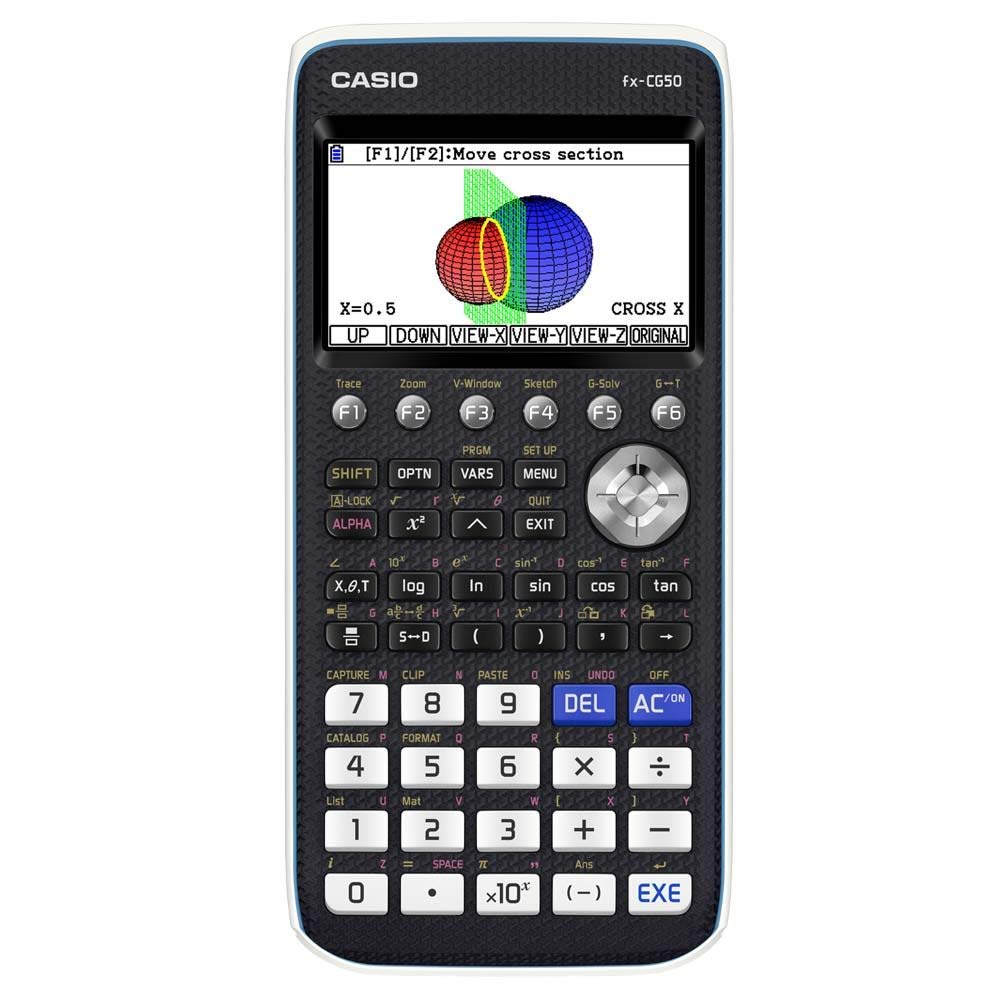 Casio FX-CG50 Grafikrechner mit hochauflösendem Farbdisplay, deutsche Menüführung