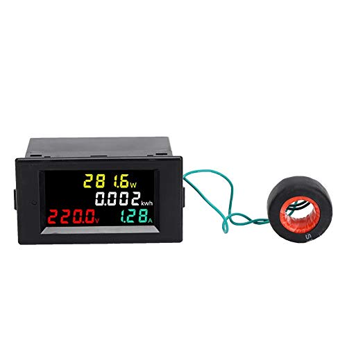 Digitales Voltmeter, Stromenergiezähler, AC LED Leistungsmonitor 79 x 43 x 48mm Mini Voltmeter Hochgenaues Multimeter Amperemeter(AC 220V)