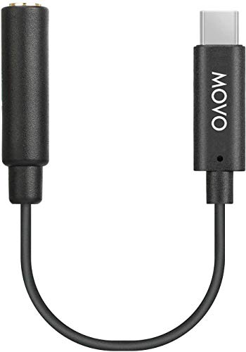 Movo PMA-1 DJI Osmo Pocket Mikrofon Externer Sound Adapter USB Typ-C auf 3,5 mm TRS Externes Mikrofon und Audio-Adapter ist der perfekte Mikrofonadapter für Ihr DJI Osmo Pocket Zubehör-Set.
