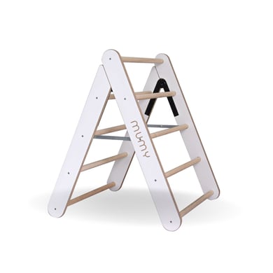 mumy easyCLIMB SAFE Kletterdreieck für Kinder, verschließbar mit Sicherheitsbügel | 9 Stangen aus Massivholz | Entworfen und hergestellt in Italien aus nachhaltigen Materialien