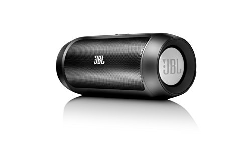 JBL Charge 2 Tragbarer Drahtloser Wireless Bluetooth Stereo-Lautsprecher mit Aufladbarer Batterie, 3,5 Stereoeingang und Social Mode Funktion, Kompatibel mit Apple iOS und Android Geräten, Schwarz