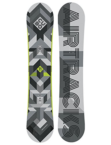 Airtracks Herren Snowboard Freeride Freestyle - Cubo Camber Snowboard Extra Wide 168 cm
