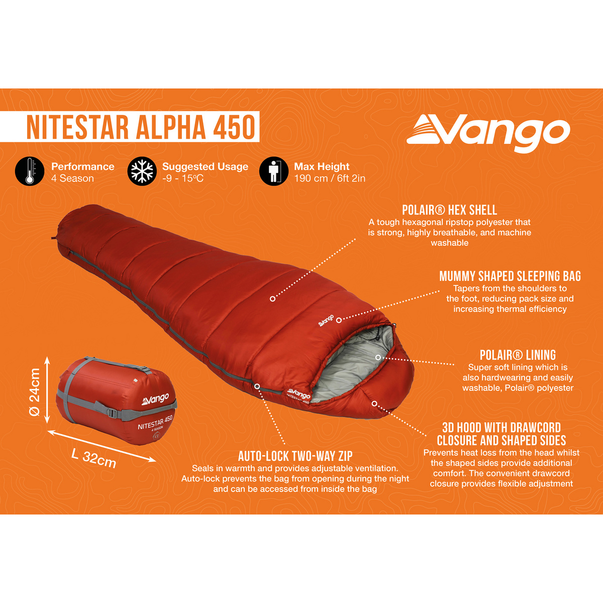 Vango Nitestar Alpha 450 Schlafsack 2