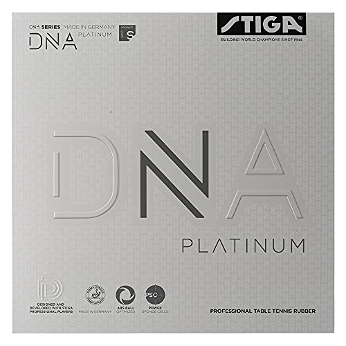 Stiga Unisex-Adult DNA Platinum S Tischtennisbelag, Rot, 2.3