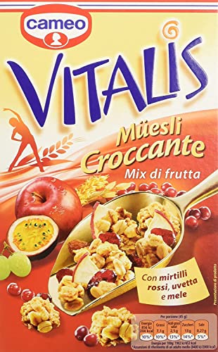 6x Cameo Vitalis Muesli Croccante Frutta Mix Cerealien Fruchtmischung 300g