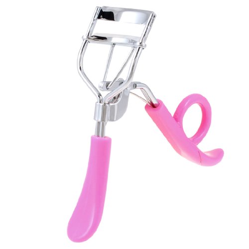 FURLOU Damen-Wimpernzange mit Kunststoffgriff, Metall, Pink, Curling-Beauty-Tool (Modell: bfe 9ee 91e 081 f66) Wimpernzange
