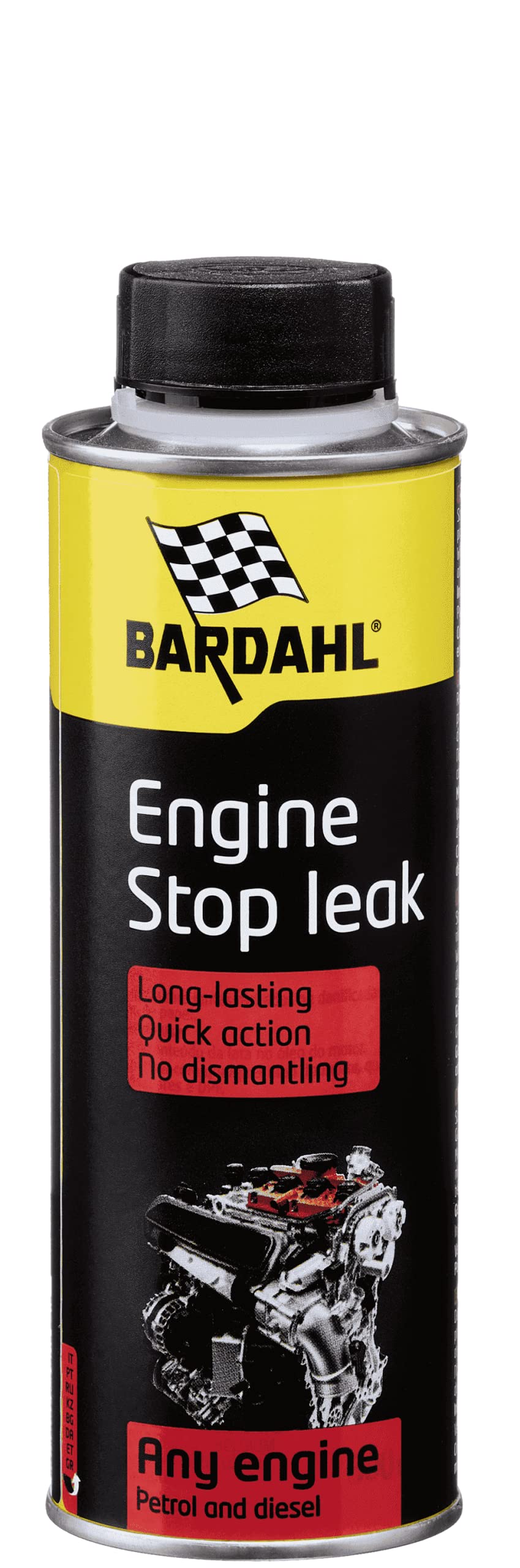 Bardahl - Autoöl-Additiv für Benzin und Diesel, beseitigt Lecks des Motoröls, stoppt Lecks von Motoröl, 300 ml