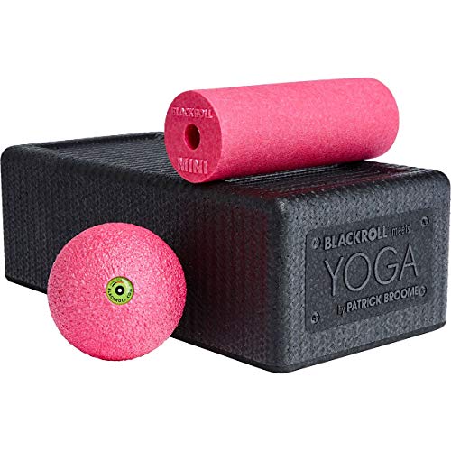 BLACKROLL Unisex – Erwachsene Yoga Schaumstoffrolle, SCHWARZ/PINK, OneSize