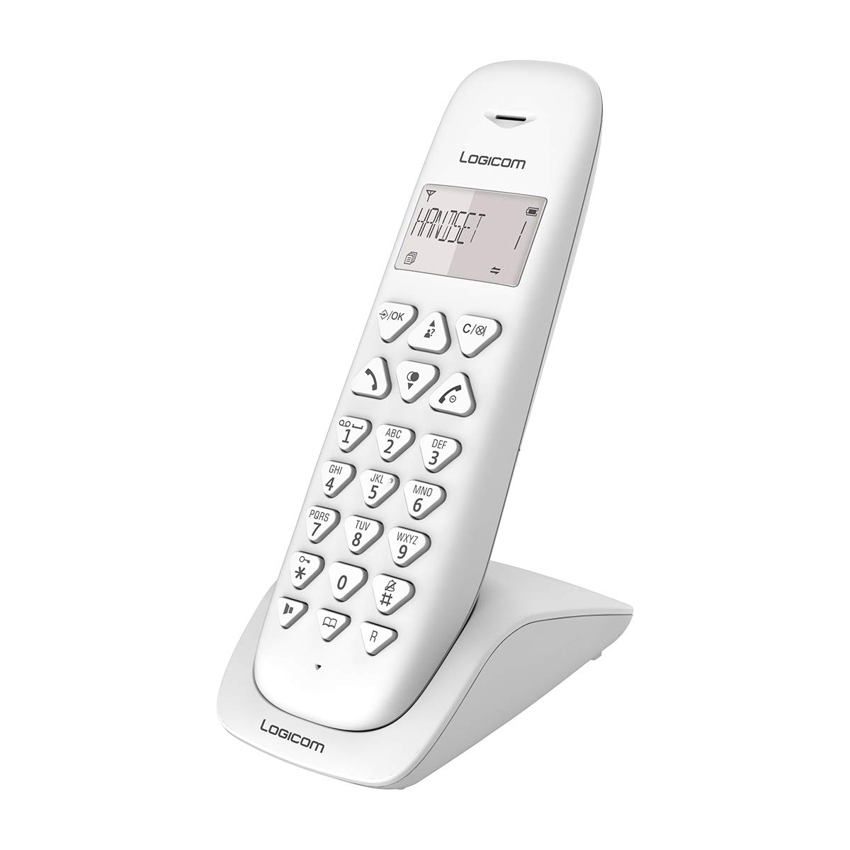 Wireless Phone Fest - Festnetz WLAN ohne Voicemail - Solo - Analoge Telefone und DECT - Logicom Vega 150 Festnetz Wireless-Weiß