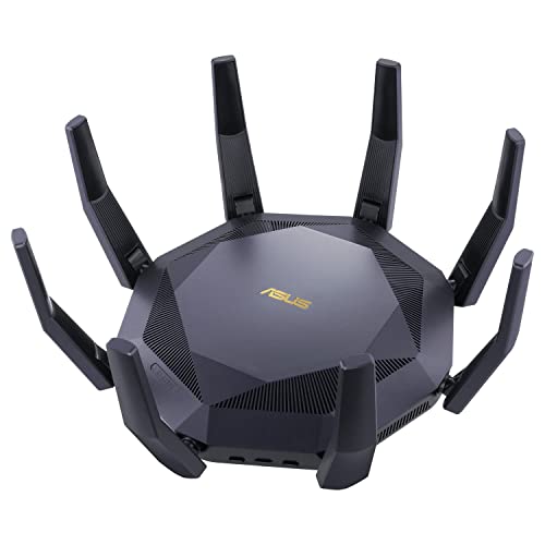 ASUS RT-AX89X WLAN-Router 6 AX6000 mit Dualband, 12 Streams, MU-MIMO Technologien, OFDMA, AiProtection Pro mit Trend Micro Technologie, anpassbare QoS und 10G Port