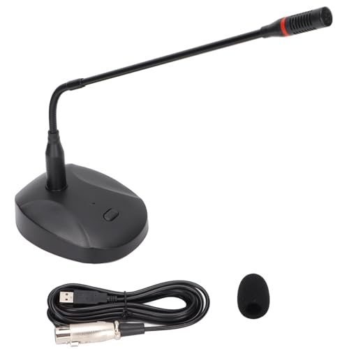 Onewer Mikrofon, robuste Struktur, Schwanenhals, kabelgebundenes USB-Mikrofon für Broadcast-Aufnahmen für Computerspiele für Konferenzen