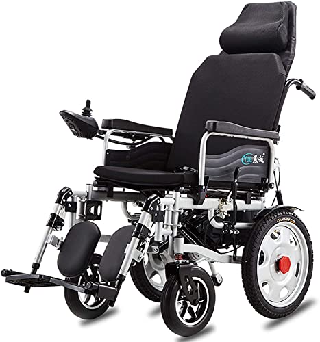 BOCbco Rollstuhl Klappstuhl, Elektrorollstuhl, Klappbarer Elektrorollstuhl, Elektrorollstuhl für ältere Menschen mit Behinderungen