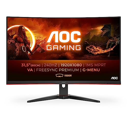 AOC C32G2ZE 80cm (31,5") Full HD Gaming Monitor HDMI/DP FreeSync 240Hz 1ms