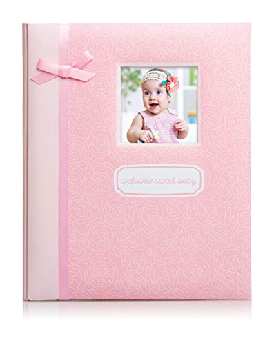 Little Blossoms by Pearhead Sweet Baby Erinnerungsbuch mit sauberem Stempelkissen, Geschenk für Babypartys