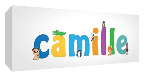 Little Helper Leinwand Box Galerie verpackt mit farbigem Front Panel illustrativen Stil mit dem Namen de jeune Jungen Camille 30 x 84 x 3 cm groß
